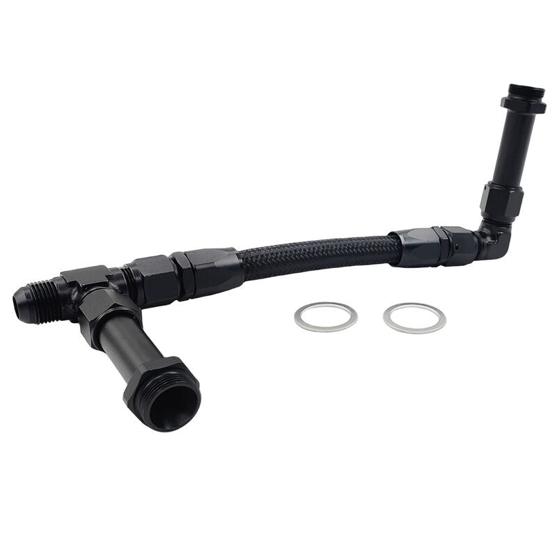1 x Carburettor Fuel Inlet Rail Kit -8AN 241mm Fit For Holley Dual Fuel Line 4150