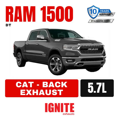 RAM DT 1500 Exhaust 5.7L V8 3 inch Cat Back Systems