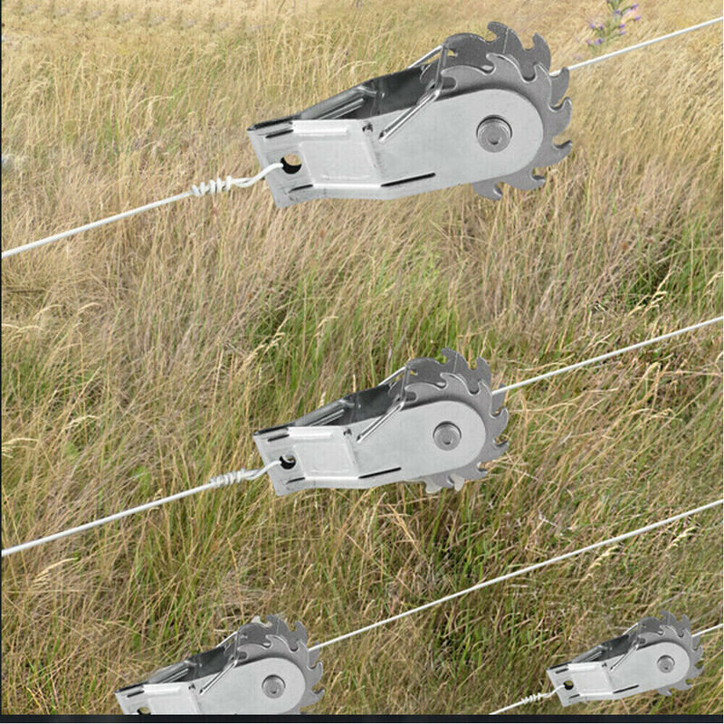50 Pcs Inline Ratchet Wire Strainer Tensioner Fencing For Electric Farm Fence