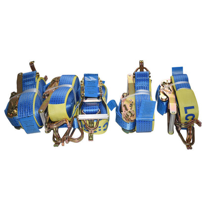 5 Pcs Ratchet Tie Down Straps 50mm x 9m LC2500kg Cambuckle Alternative