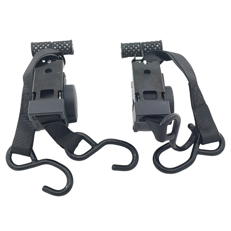 2 Pcs Automatic Retractable Ratchet Straps Polyester 680kg 3.3m*2.5cm