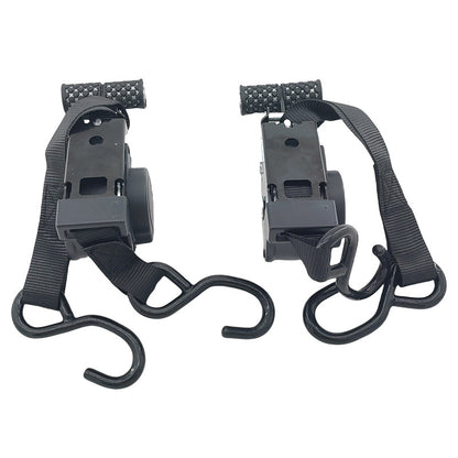 2 Pcs Automatic Retractable Ratchet Straps Polyester 680kg 3.3m*2.5cm