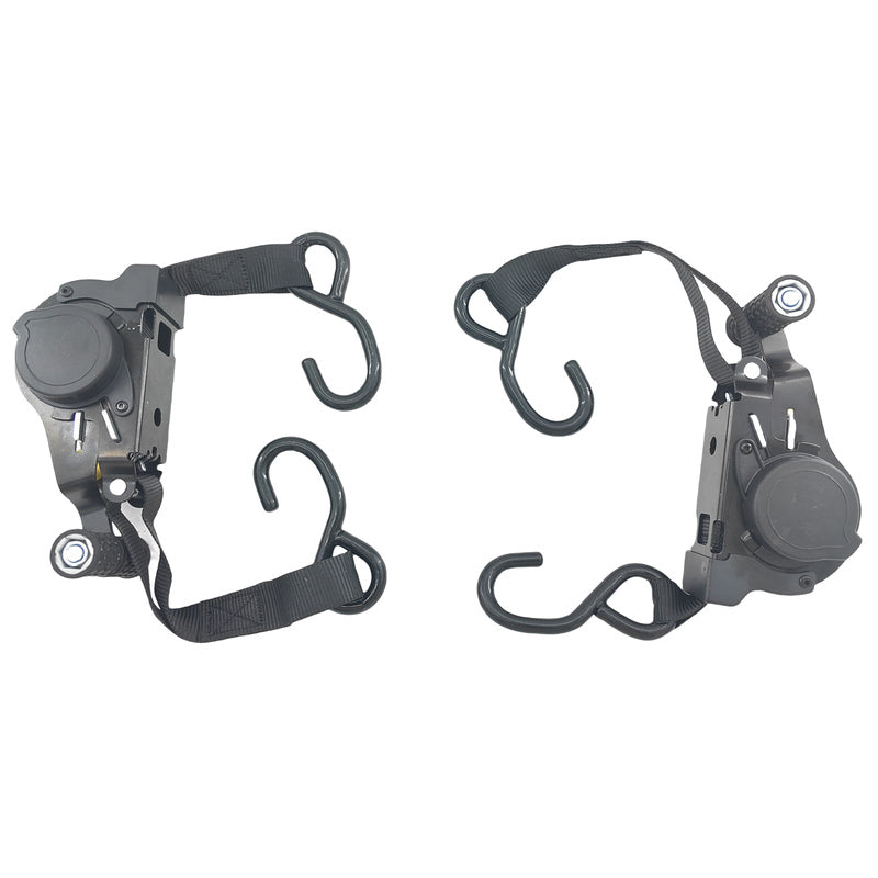2 Pcs Automatic Retractable Ratchet Straps Polyester 680kg 3.3m*2.5cm