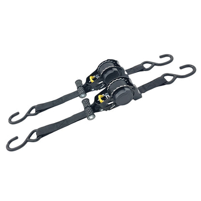 2 Pcs Automatic Retractable Ratchet Straps Polyester 680kg 3.3m*2.5cm