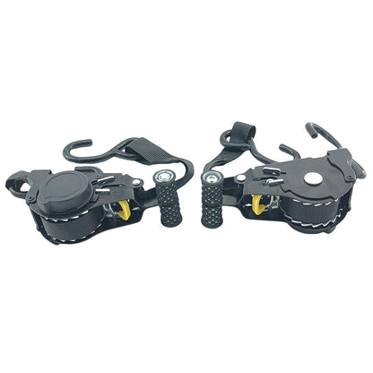 2 Pcs Automatic Retractable Ratchet Straps Polyester 680kg 3.3m*2.5cm