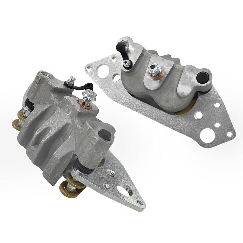 Pair Front Brake Caliper With Pads Left & Right Hand Side Fit For Polaris Brutus GEM Ranger 500 570 700 800 900 1000