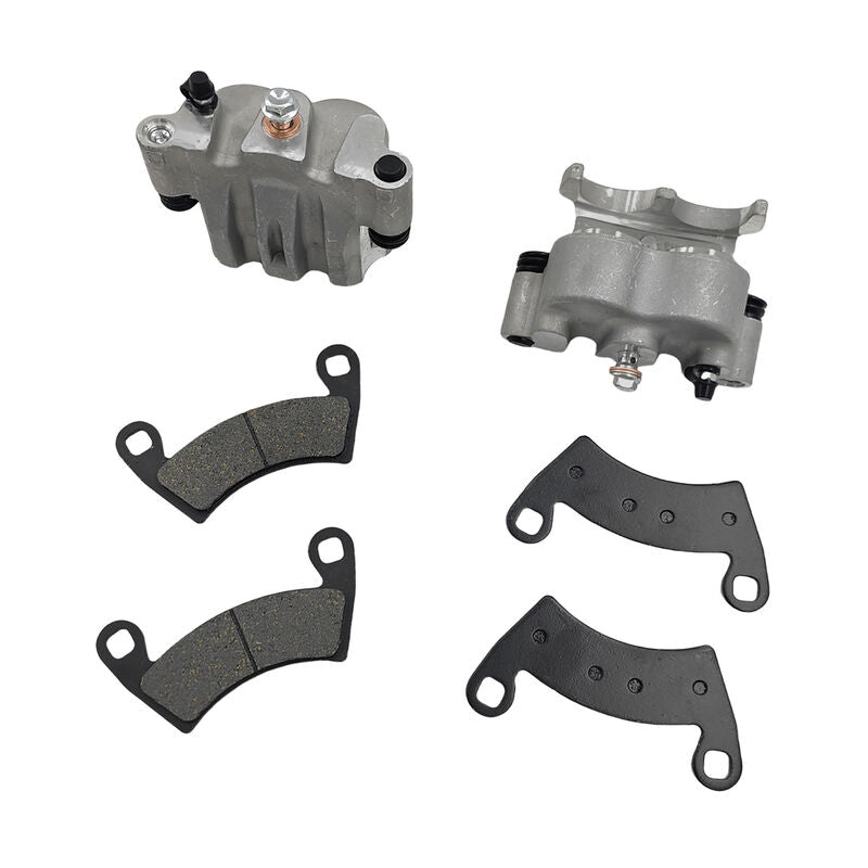 Pair Front Brake Caliper With Pads Left & Right Hand Side Fit For Polaris ATV Ranger 700 800 900 1000