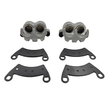 Pair Front Brake Caliper With Pads Left & Right Hand Side Fit For Polaris ATV Ranger 700 800 900 1000