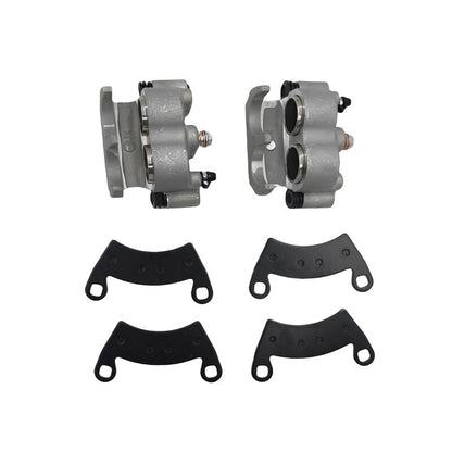 Pair Front Brake Caliper With Pads Left & Right Hand Side Fit For Polaris ATV Ranger 700 800 900 1000