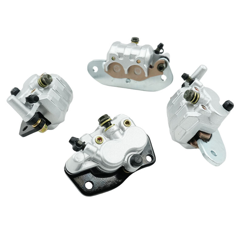 Front & Rear Brake Calipers Fit For Yamaha Rhino 700 YXR70 With Pads 2008-2013