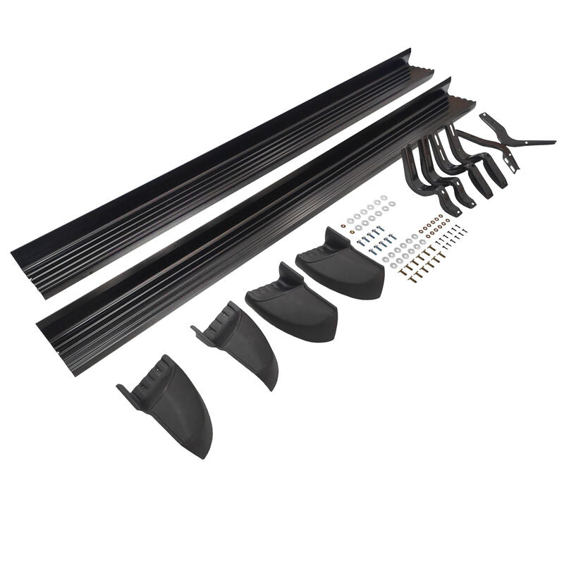 Aluminum Running Board Side Steps Fit For Toyota Hilux 8th Gen Dual Cab 2015-ON