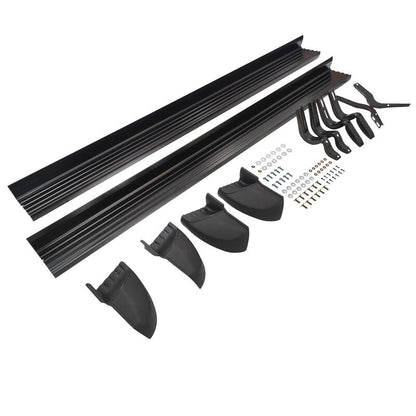Aluminum Running Board Side Steps Fit For Toyota Hilux 8th Gen Dual Cab 2015-ON