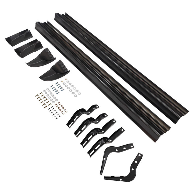 Aluminum Running Board Side Steps Fit For Toyota Hilux 8th Gen Dual Cab 2015-ON