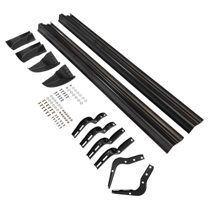 Aluminum Running Board Side Steps Fit For Toyota Hilux 8th Gen Dual Cab 2015-ON