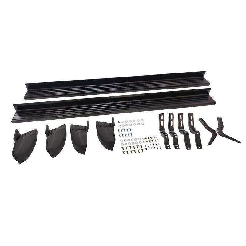 Aluminum Running Board Side Steps Fit For Toyota Hilux 8th Gen Dual Cab 2015-ON