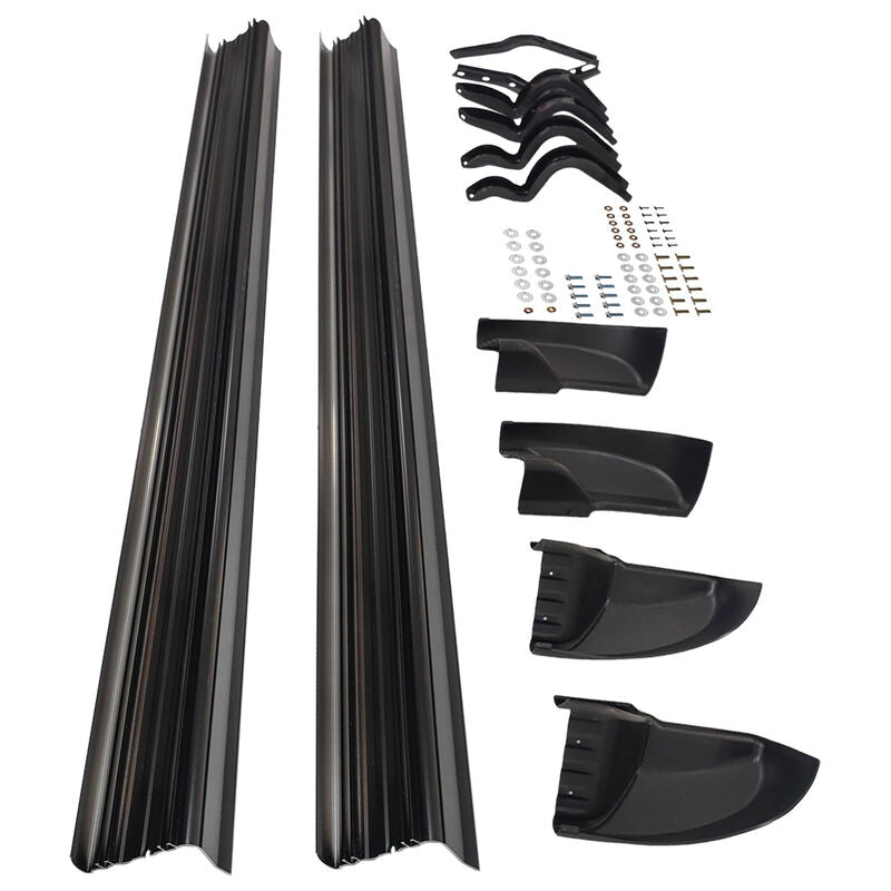 Aluminum Running Board Side Steps Fit For Toyota Hilux 8th Gen Dual Cab 2015-ON