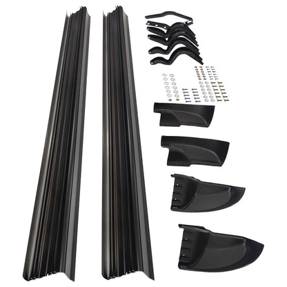Aluminum Running Board Side Steps Fit For Toyota Hilux 8th Gen Dual Cab 2015-ON
