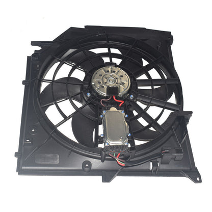 Radiator Cooling Fan w/ Module & Brushless Motor Fit For BMW E46 3 Series 1998-2007