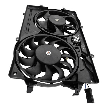 Radiator Thermo Cooling Fan Assembly Dual With 2 Plugs Fit For Ford Focus LR 2002-2005