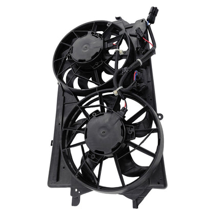 Radiator Thermo Cooling Fan Assembly Dual With 2 Plugs Fit For Ford Focus LR 2002-2005