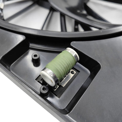 Radiator Fan With Resistor Fit For Jeep Wrangler JK 3.8L 2.8L 03/2007-2018