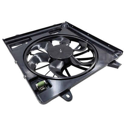 Radiator Fan With Resistor Fit For Jeep Wrangler JK 3.8L 2.8L 03/2007-2018