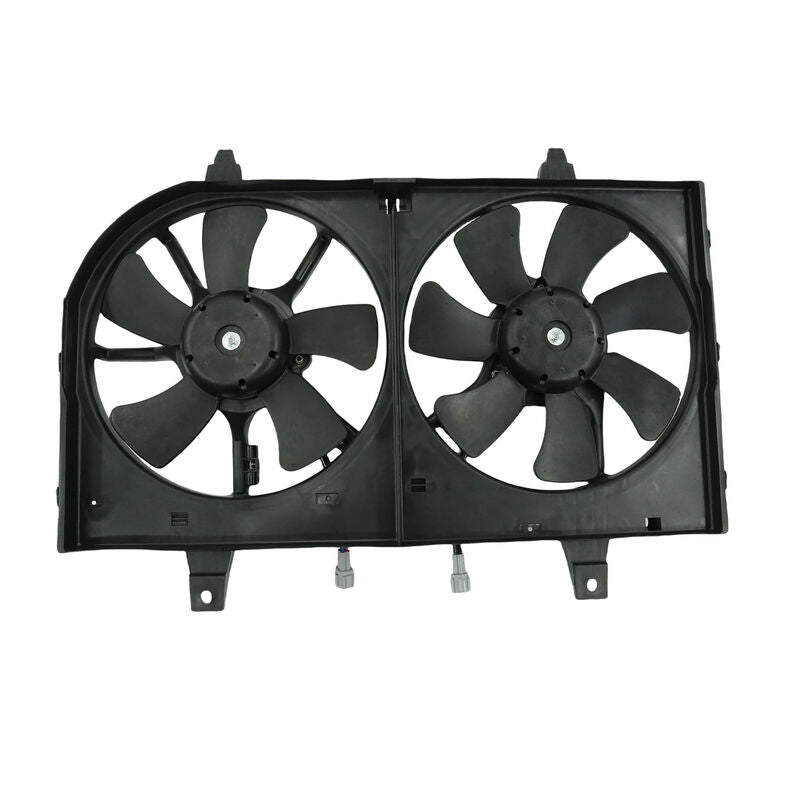 AC + Radiator Thermo Cooling Fan Assembly With Motors Fit For Nissan Maxima A33 All Model Variants 09/1999-09/2003