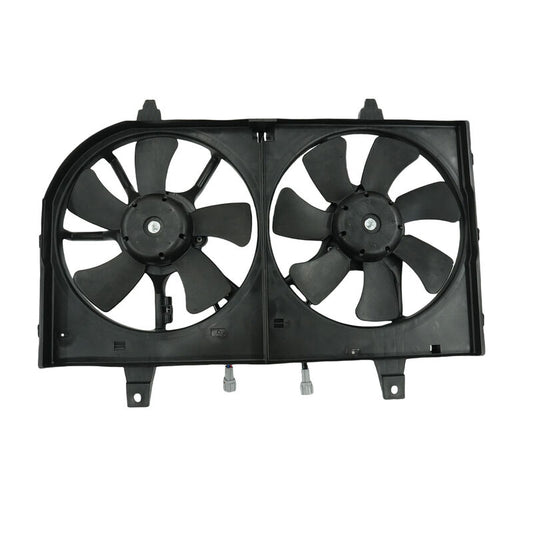 AC + Radiator Thermo Cooling Fan Assembly With Motors Fit For Nissan Maxima A33 All Model Variants 09/1999-09/2003