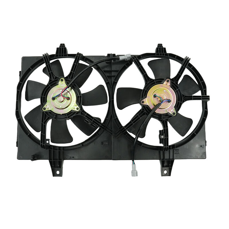 AC + Radiator Thermo Cooling Fan Assembly With Motors Fit For Nissan Maxima A33 All Model Variants 09/1999-09/2003