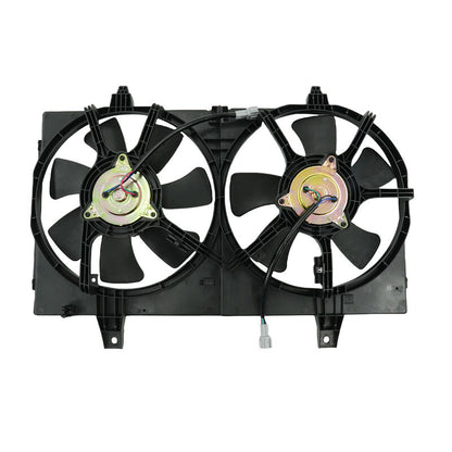 AC + Radiator Thermo Cooling Fan Assembly With Motors Fit For Nissan Maxima A33 All Model Variants 09/1999-09/2003