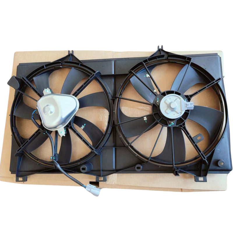 Cooling Fan Shroud Assembly Dual Radiator Thermo Fit For Toyota Camry ACV40 2.4L 2AZFE 2006-2012 16711-0V010