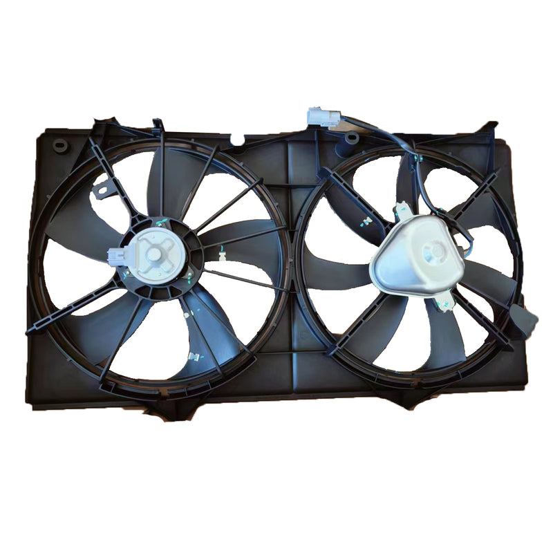 Cooling Fan Shroud Assembly Dual Radiator Thermo Fit For Toyota Camry ACV40 2.4L 2AZFE 2006-2012 16711-0V010