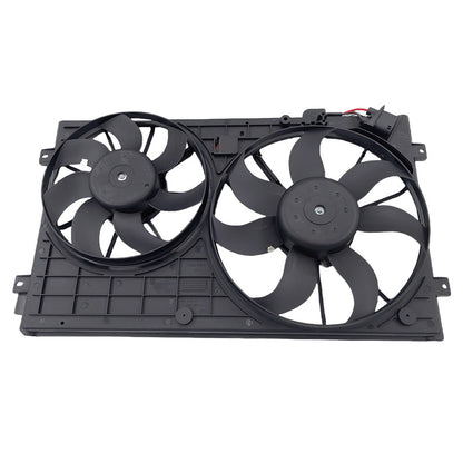 Radiator Cooling Fan Assembly Fit For Volkswagen Golf MK5 MKVI 07/2004-09/2008