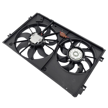 Radiator Cooling Fan Assembly Fit For Volkswagen Golf MK5 MKVI 07/2004-09/2008