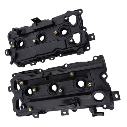2 Pcs Valve Cover With Gasket & Cap Fit For Nissan Altima Pathfinder Maxima Murano Infiniti JX QX60 VQ35HR 13264-9N00A 13264-