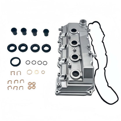 Aluminum Valve Rocker Cover With Gasket Fit For Toyota Hilux HiAce Landcruiser Prado KDJ120 KDH150 KUN26 16 2KD-FTV 1KD-FTV 1