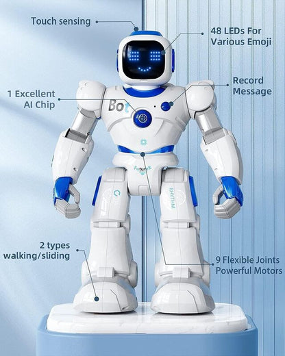 Remote Control Robotic Toys Blue Smart RC Robot Toy Talking Dancing Robots for Kids perfect gift Christmas