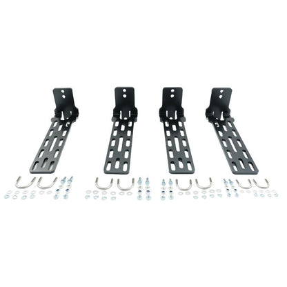 4 x Long Awning "L" Bracket Fit For 180 & 270 Awnings Powder Coated Steel