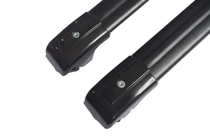 BLACK Cross bars Roof Racks Fit For 1999-On Mitsubishi Pajero With Keys 280KG