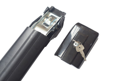 BLACK Cross bars Roof Racks Fit For 1999-On Mitsubishi Pajero With Keys 280KG
