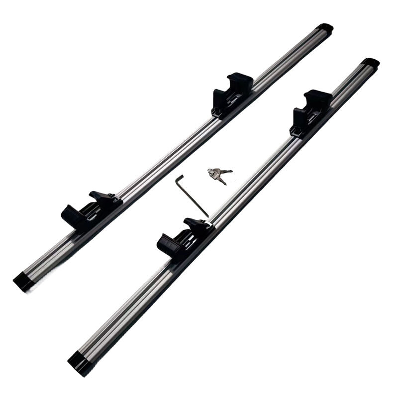 2 x Aluminum Cross Bars With Raised Roof Rail Fit For Toyota RAV4 2000-2005/2013-2019