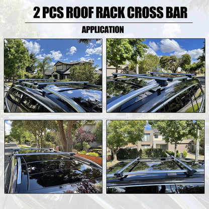 Car Universal Bar Roof Racks Fit For Toyota Landcruiser 100 200 300 Series 03/1998-2021 Great Wall Cannon 2020-2023