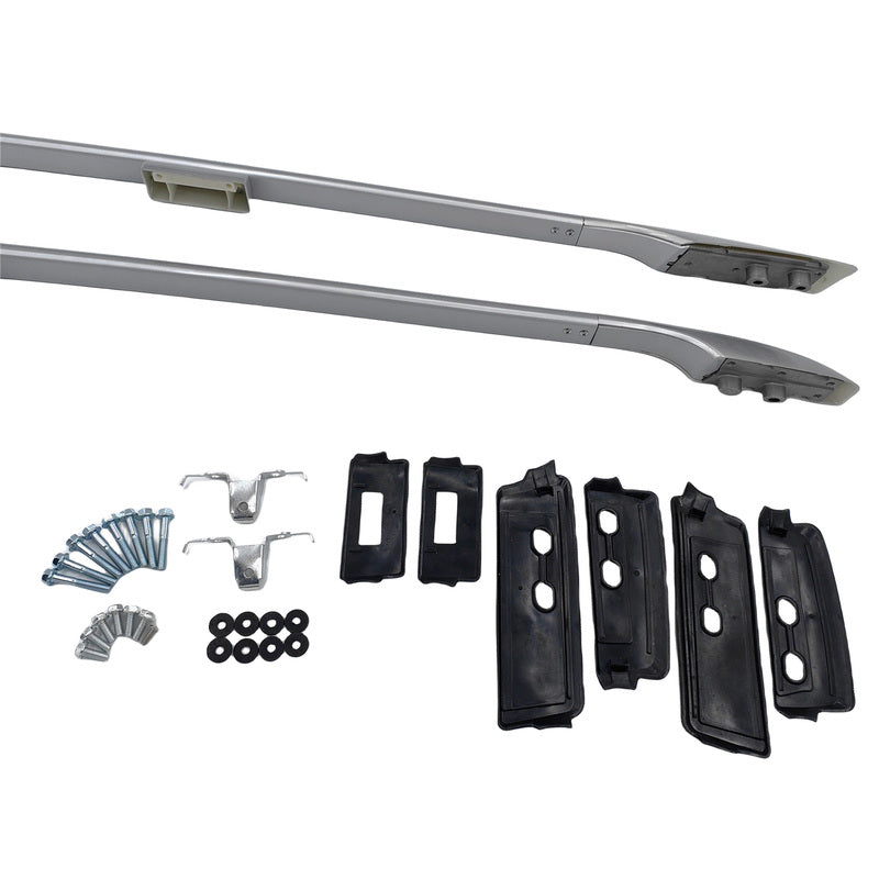 2 x Silver Roof Rails Fit For Toyota Landcruiser 200 Series 2008-2021