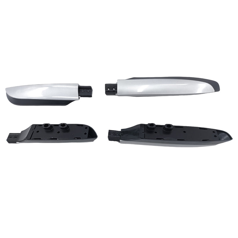 2 x Aluminum Silver Roof Rails Rack Bars Fit For Toyota RAV4 2013-2019