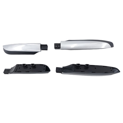 2 x Aluminum Silver Roof Rails Rack Bars Fit For Toyota RAV4 2013-2019