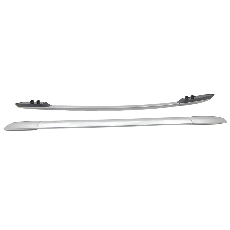 2 x Aluminum Silver Roof Rails Rack Bars Fit For Toyota RAV4 2013-2019