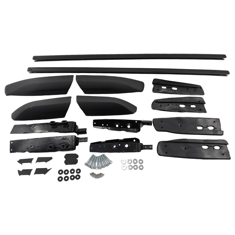 2 x Black Roof Rail Racks Set Left + Right Hand Side Fit For Toyota Kluger 2008-2013