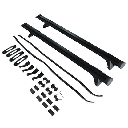 2 x Roof Rack Cross Bars Black Fit For Toyota Hilux Dual Cab 4 Door 2012-2024
