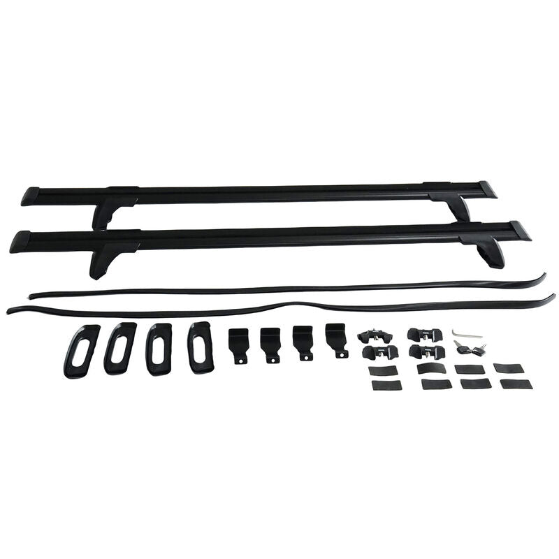 2 x Roof Rack Cross Bars Black Fit For Toyota Hilux Dual Cab 4 Door 2012-2024