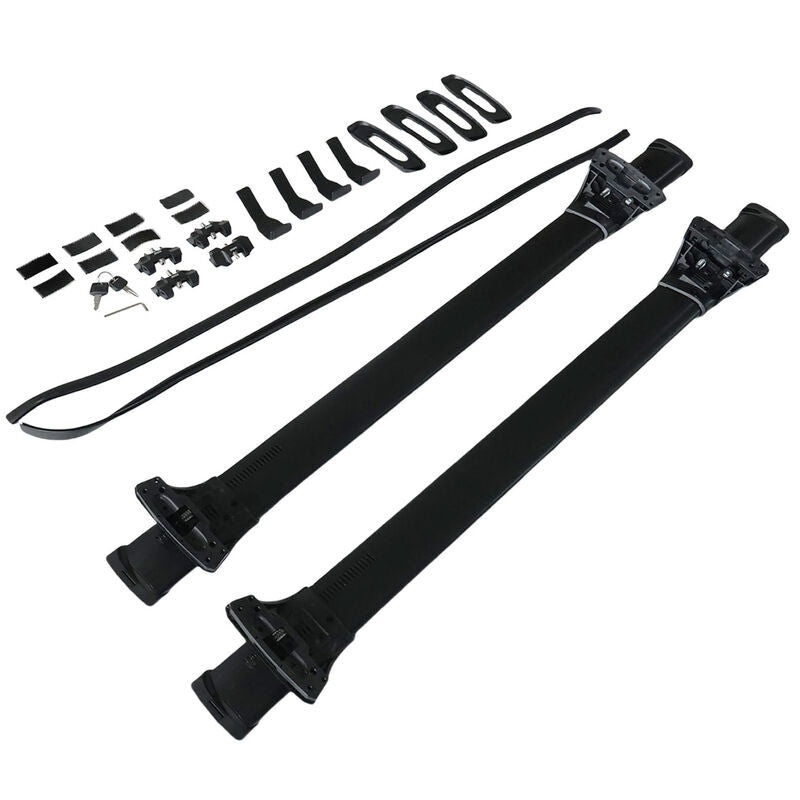2 x Roof Rack Cross Bars Black Fit For Toyota Hilux Dual Cab 4 Door 2012-2024